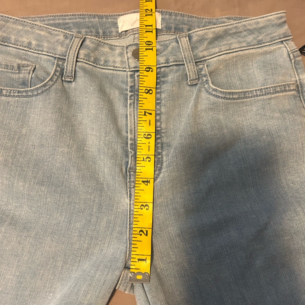 NWT 7 For All Mankind Jen7 Light Wash Cropped Skinny Frayed Jeans Size 6 - Picture 11 of 15